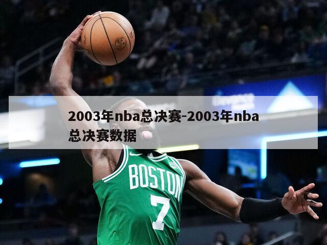 2003年nba总决赛-2003年nba总决赛数据